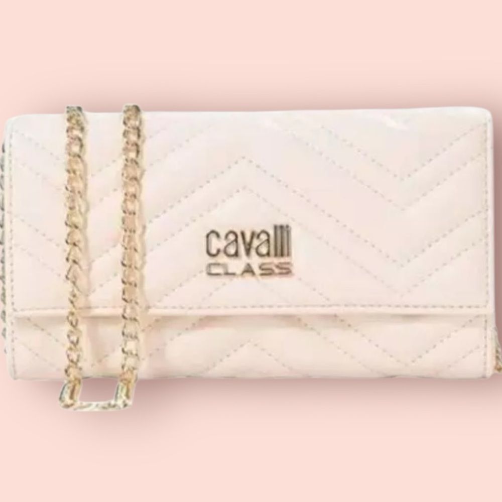 CAVALLI TURIN QUILT STITCH CROSSBODY IN CREAM